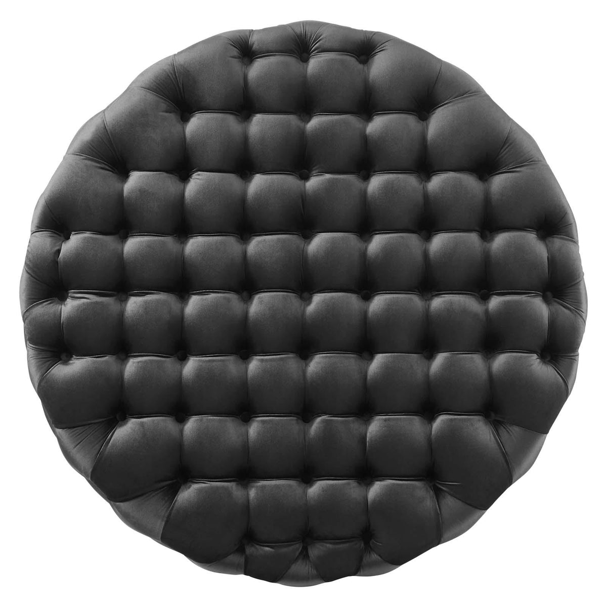 Modway Furniture Modern Amour Tufted Button Large Round Performance Velvet Ottoman - EEI-5469