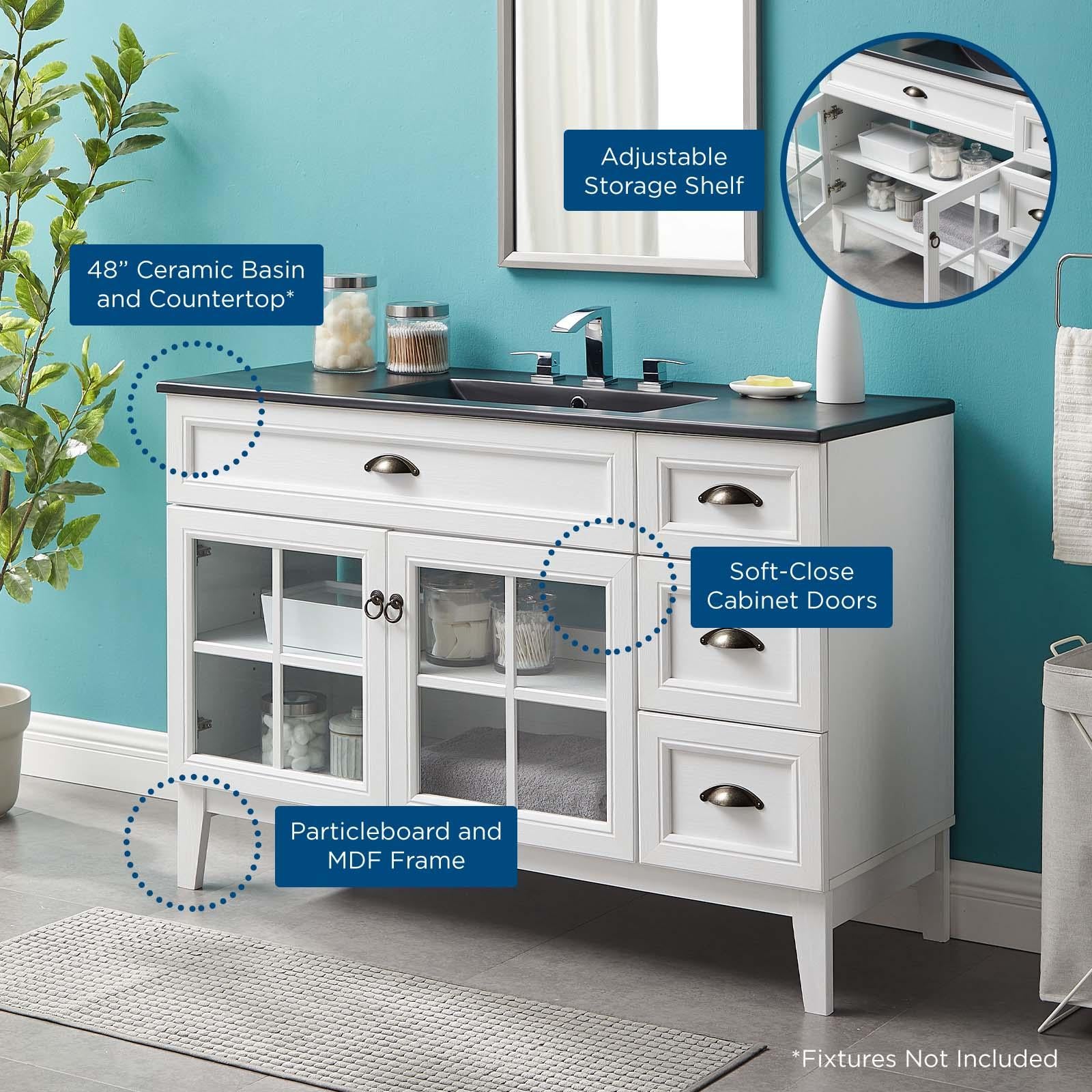 Modway Furniture Modern Isle 48" Bathroom Vanity Cabinet - EEI-5479