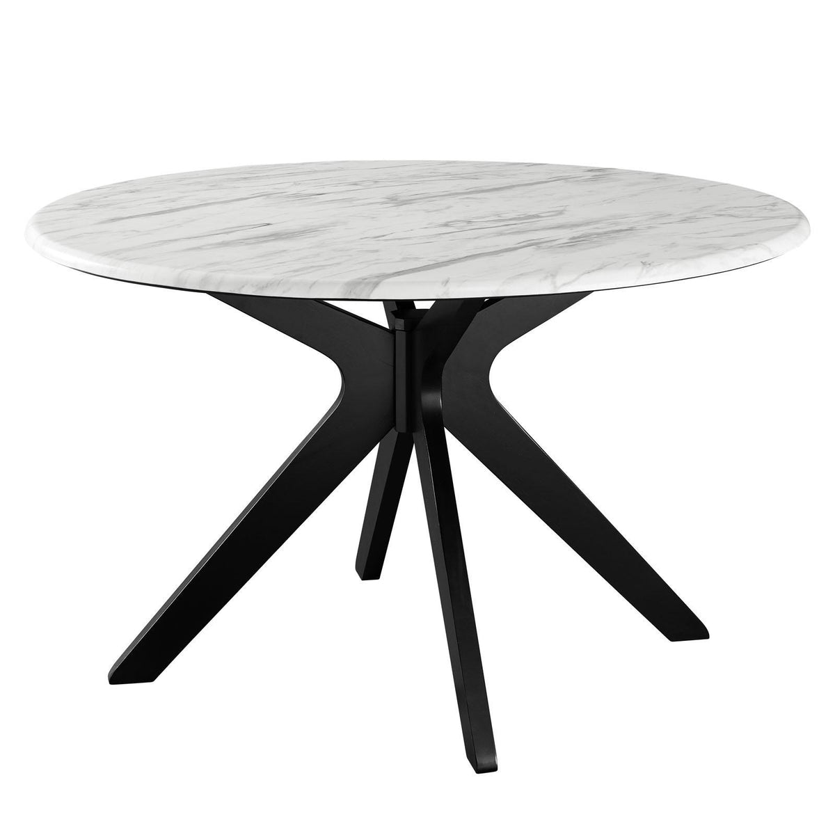 Modway Furniture Modern Traverse 50" Round Performance Artificial Marble Dining Table - EEI-5508