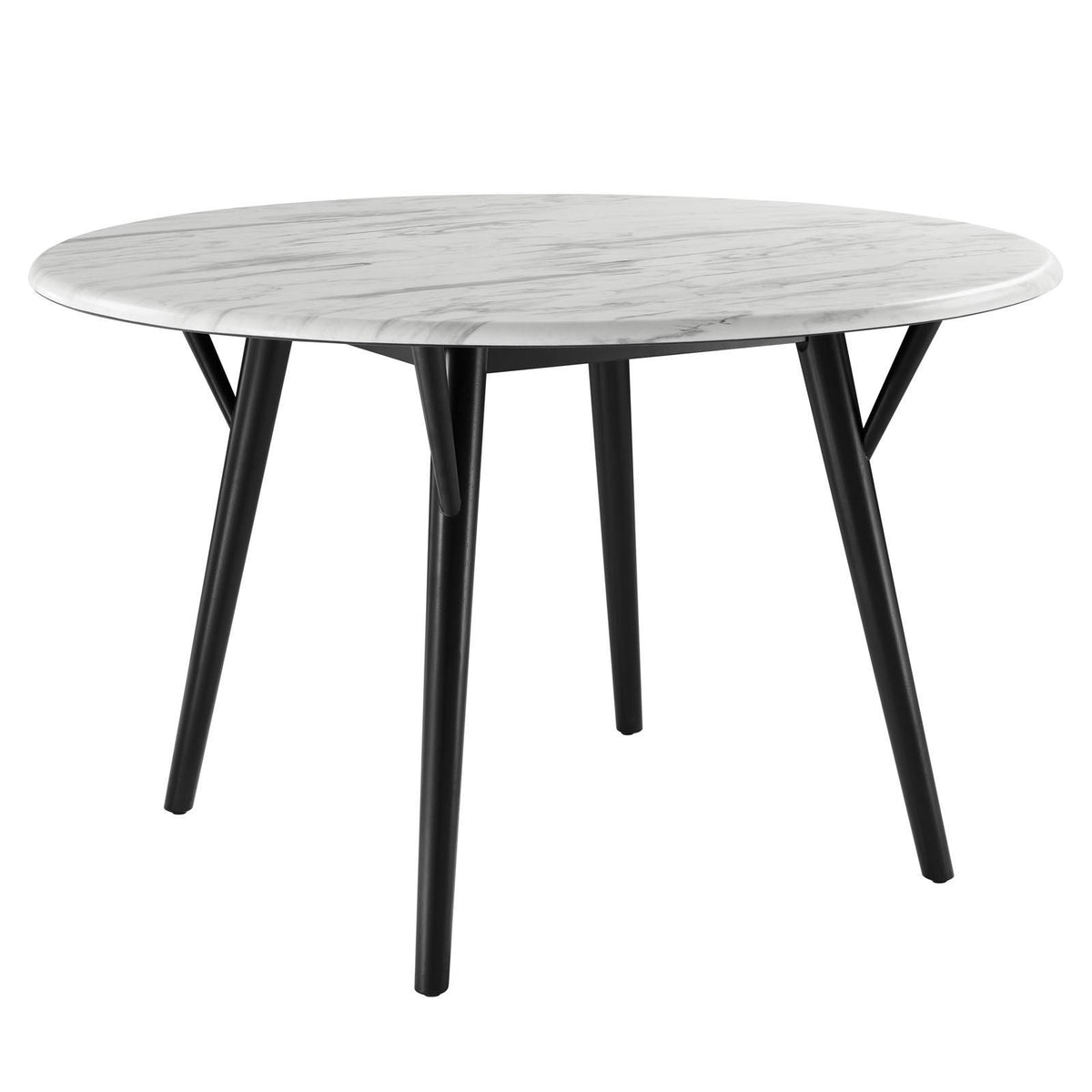 Modway Furniture Modern Gallant 50" Round Performance Artificial Marble Dining Table - EEI-5509