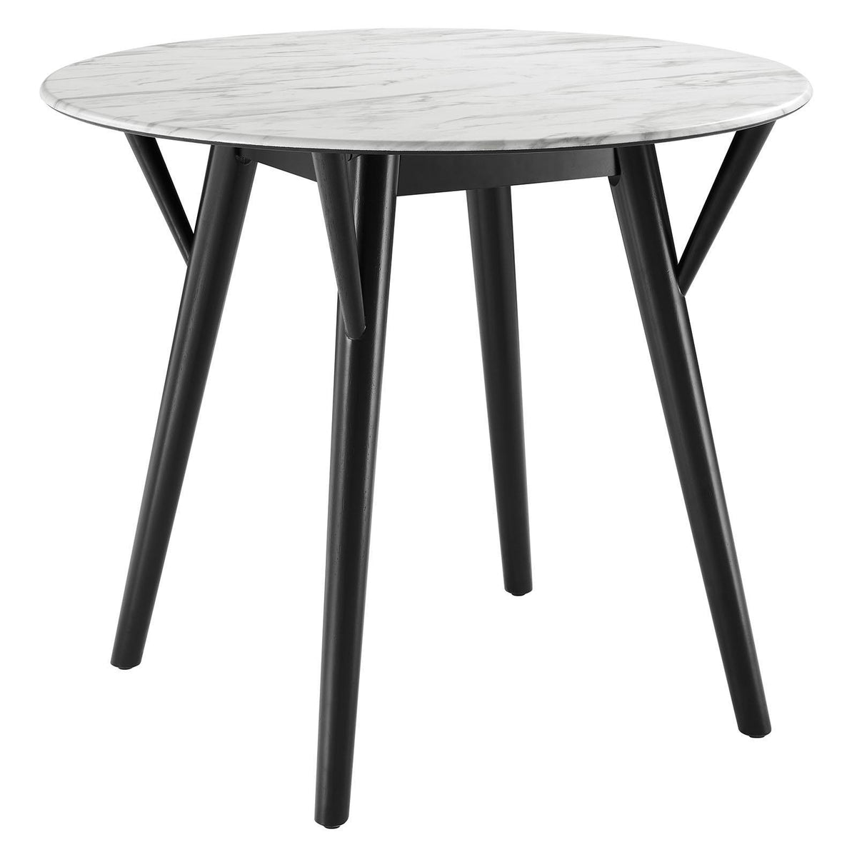 Modway Furniture Modern Gallant 36" Round Performance Artificial Marble Dining Table - EEI-5514