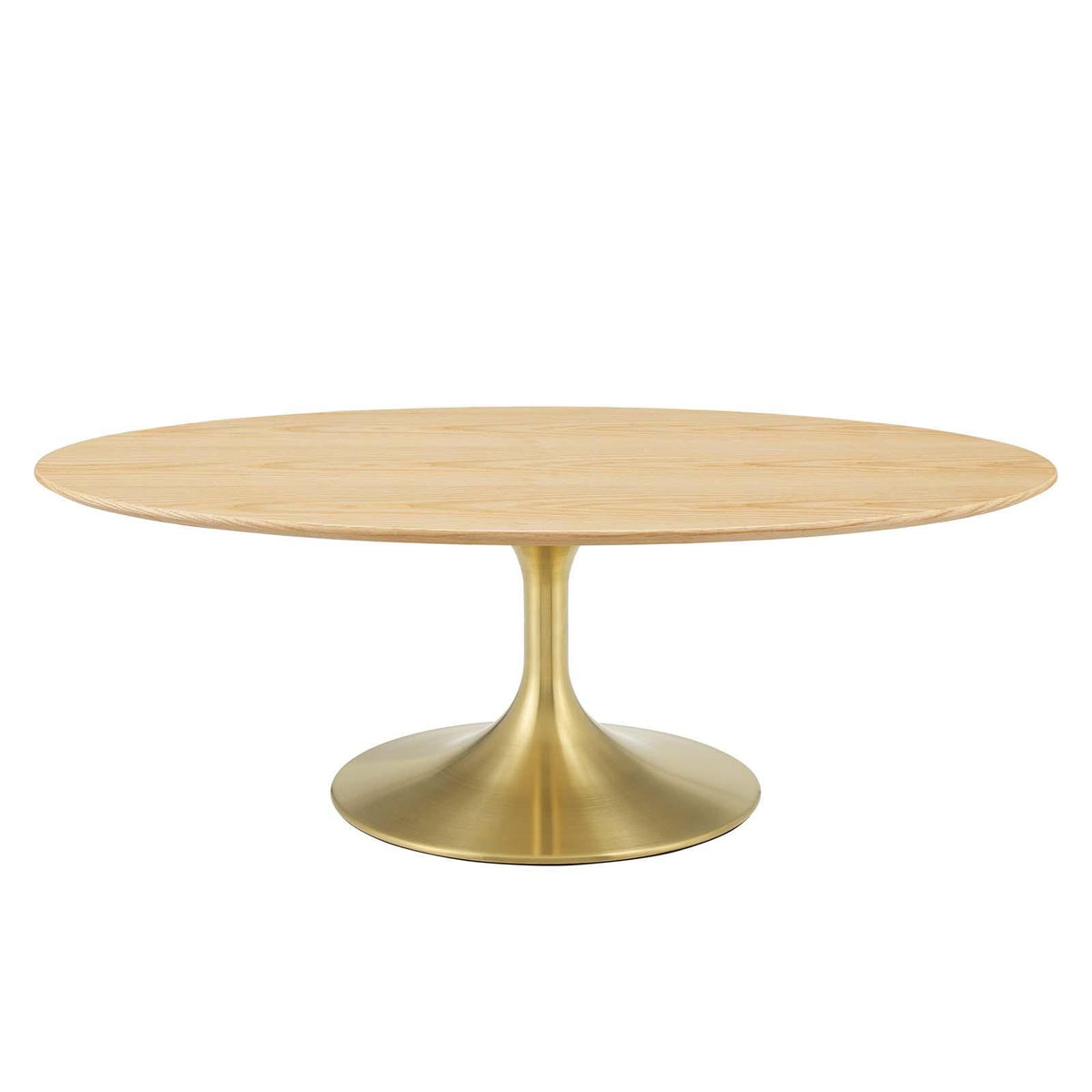Modway Furniture Modern Lippa 48" Oval Wood Coffee Table - EEI-5520