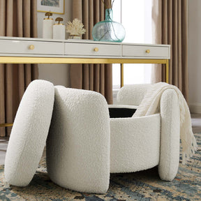 Modway Furniture Modern Nebula Boucle Upholstered Ottoman - EEI-5561