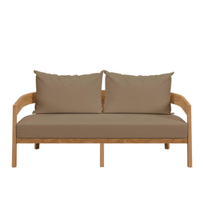 Modway Furniture Modern Brisbane Teak Wood Outdoor Patio Loveseat - EEI-5601