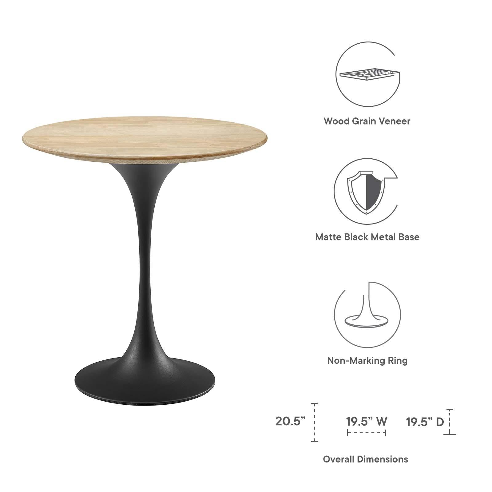 Modway Furniture Modern Lippa 20" Round Side Table - EEI-5689