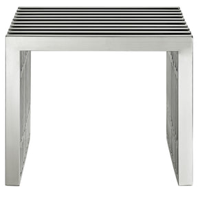 Modway Furniture Modern Gridiron Small Stainless Steel Bench - EEI-569