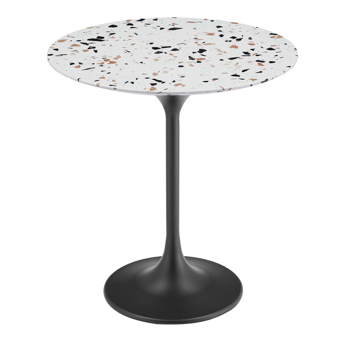 Modway Furniture Modern Lippa 20" Round Terrazzo Side Table - EEI-5692