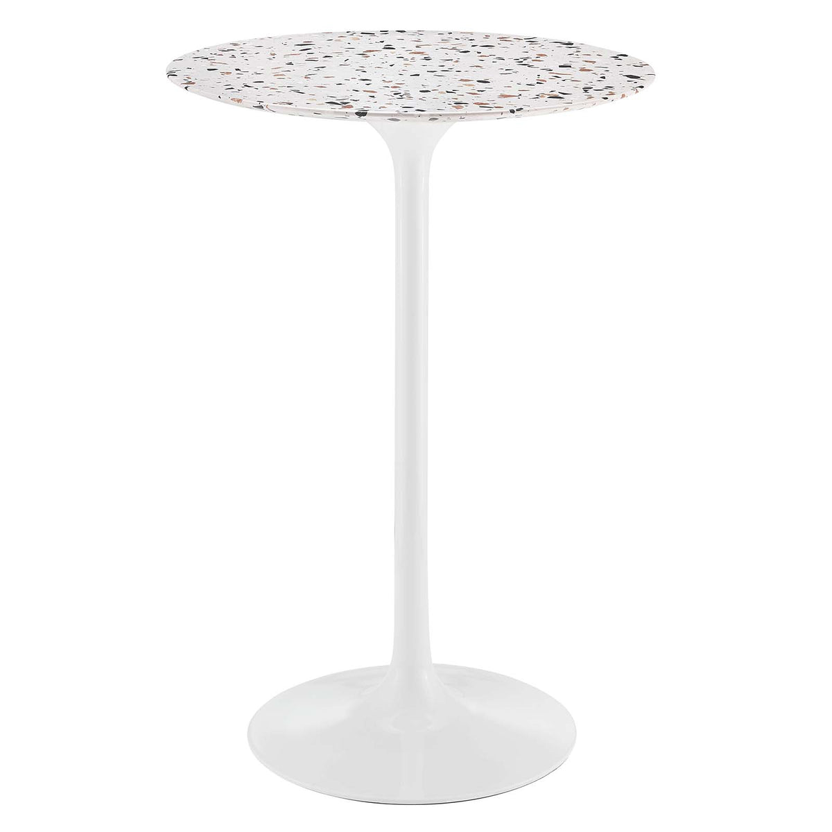 Modway Furniture Modern Lippa 28" Round Terrazzo Bar Table - EEI-5707
