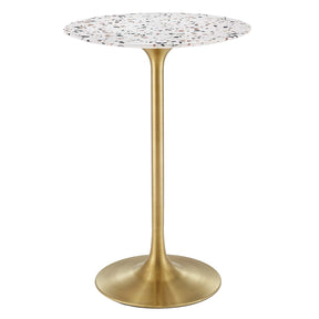 Modway Furniture Modern Lippa 28" Round Terrazzo Bar Table - EEI-5708
