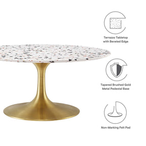 Modway Furniture Modern Lippa 36" Round Terrazzo Coffee Table - EEI-5720