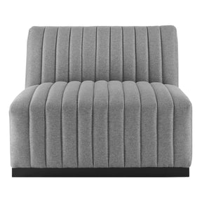 Modway Furniture Modern Conjure Channel Tufted Upholstered Fabric 5-Piece L-Shaped Sectional - EEI-5793