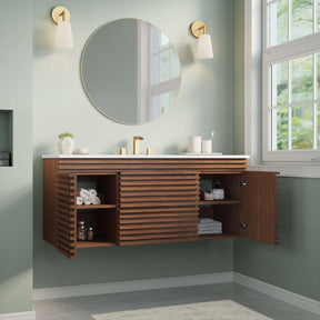 Modway Furniture Modern Render 48" Wall-Mount Bathroom Vanity - EEI-5801