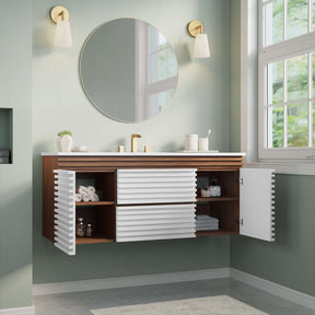 Modway Furniture Modern Render 48" Wall-Mount Bathroom Vanity - EEI-5801