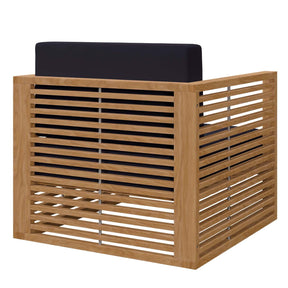 Modway Furniture Modern Carlsbad 3-Piece Teak Wood Outdoor Patio Outdoor Patio Set - EEI-5838