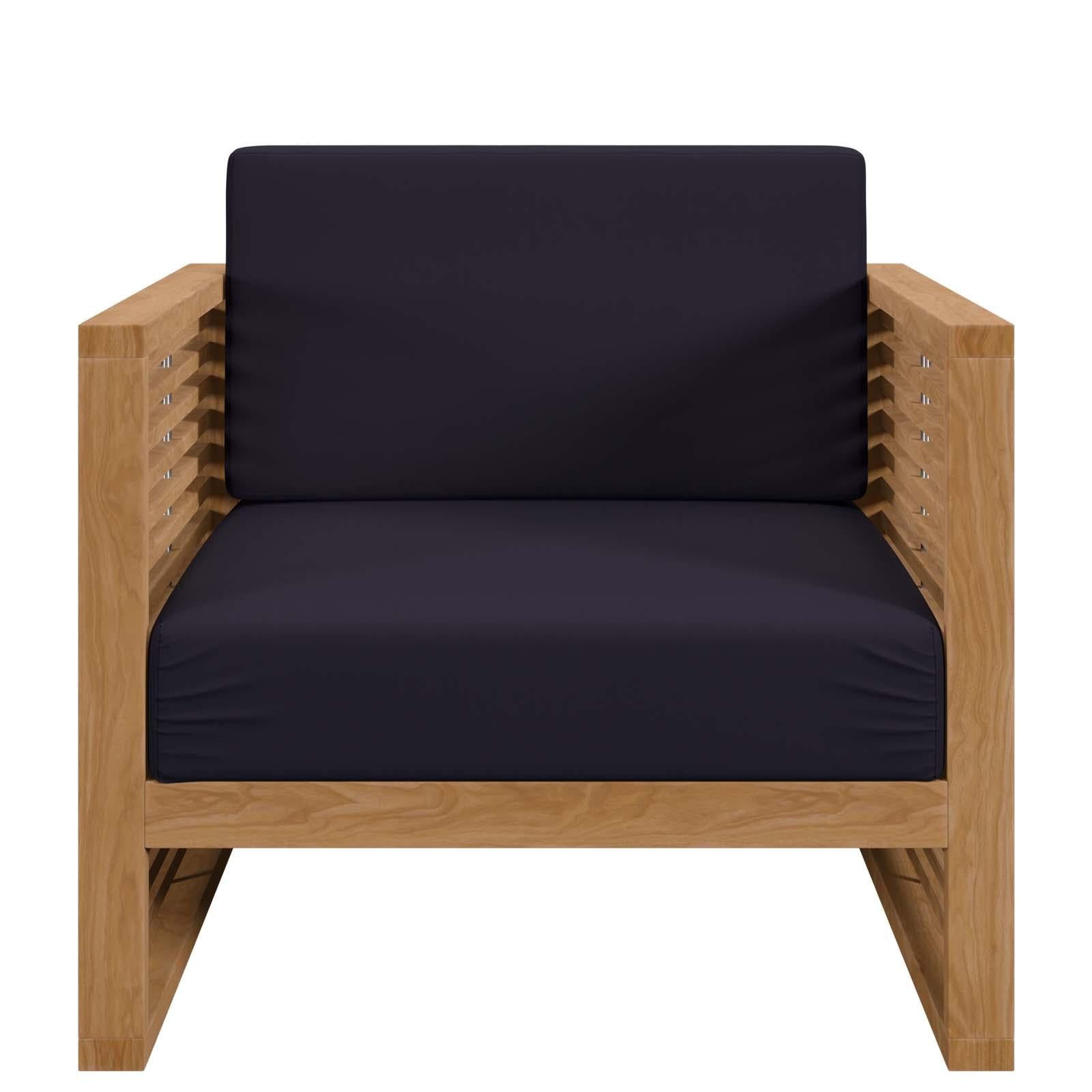 Modway Furniture Modern Carlsbad 3-Piece Teak Wood Outdoor Patio Outdoor Patio Set - EEI-5838