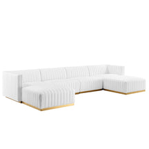 Modway Furniture Modern Conjure Channel Tufted Performance Velvet 6-Piece Sectional - EEI-5846