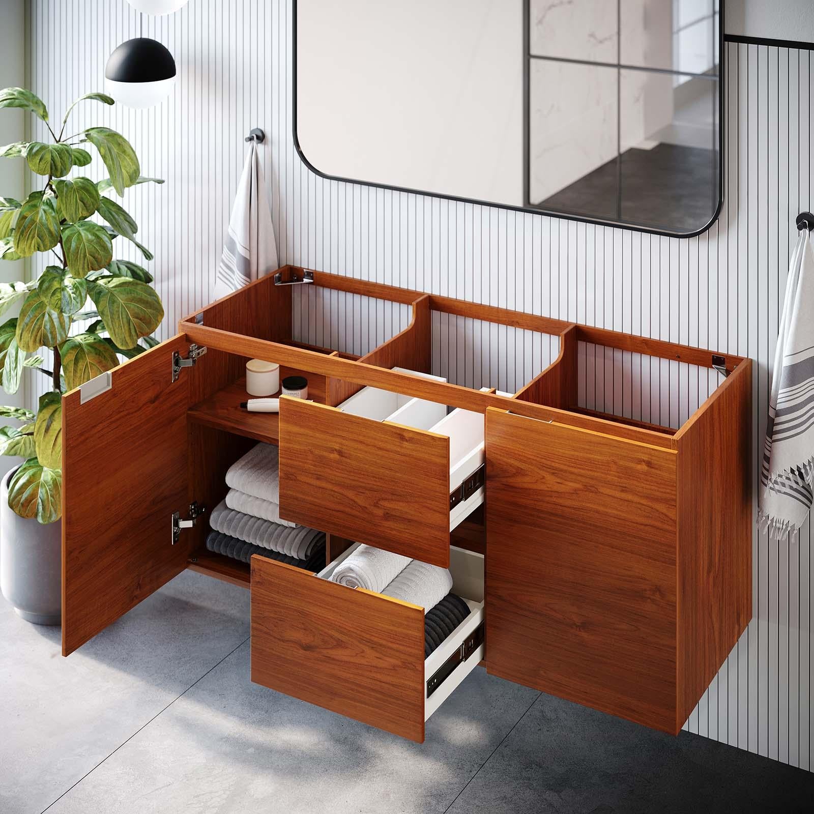 Modway Furniture Modern Scenic 48" Single Wall-Mount Bathroom Vanity Cabinet - EEI-5882