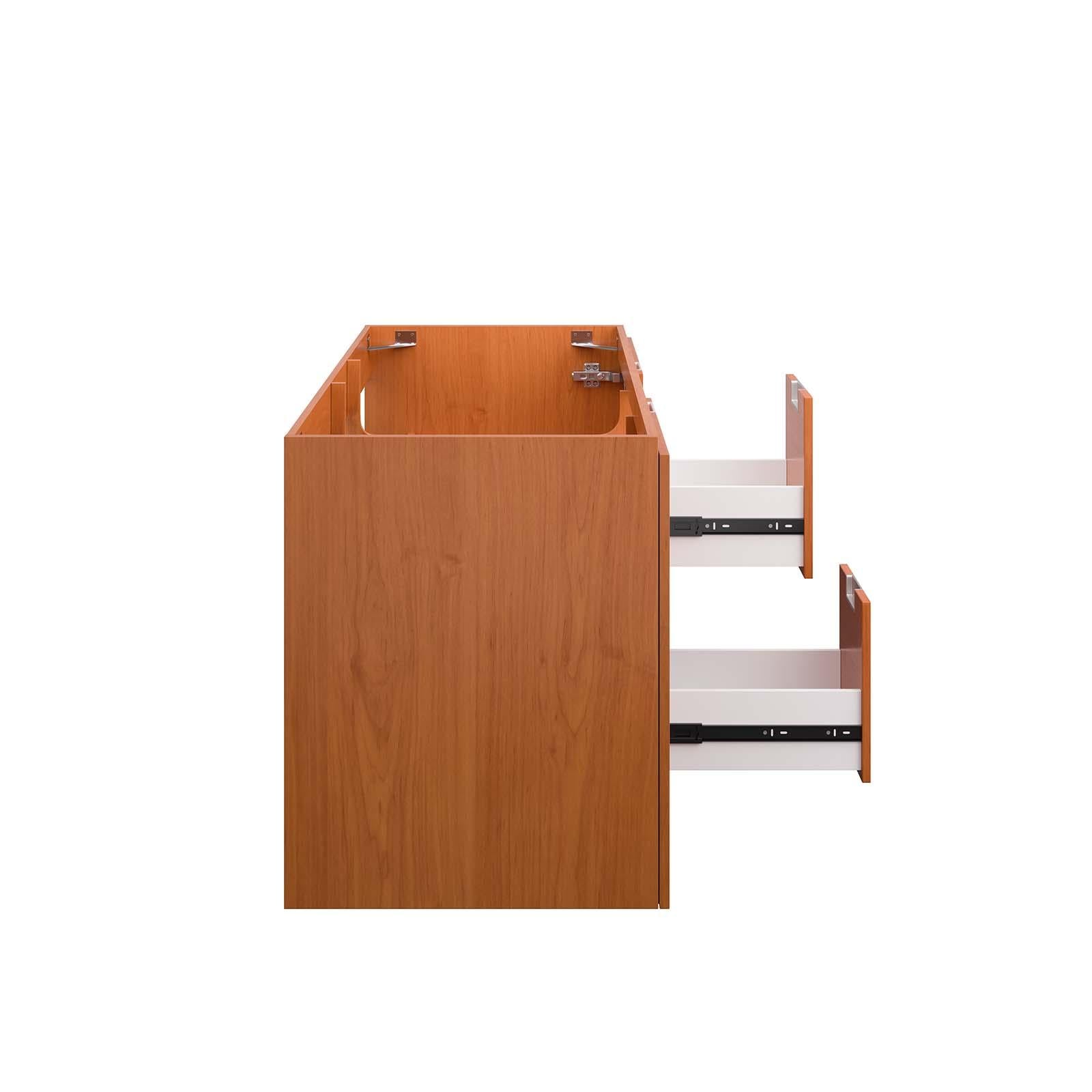 Modway Furniture Modern Scenic 48" Double Wall-Mount Bathroom Vanity Cabinet - EEI-5883