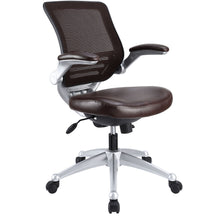 Modway Modern Edge Leather Adjustable Computer Office Chair EEI-597-BLK-Minimal & Modern