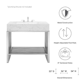 Modway Furniture Modern Gridiron 36" Bathroom Vanity - EEI-6107