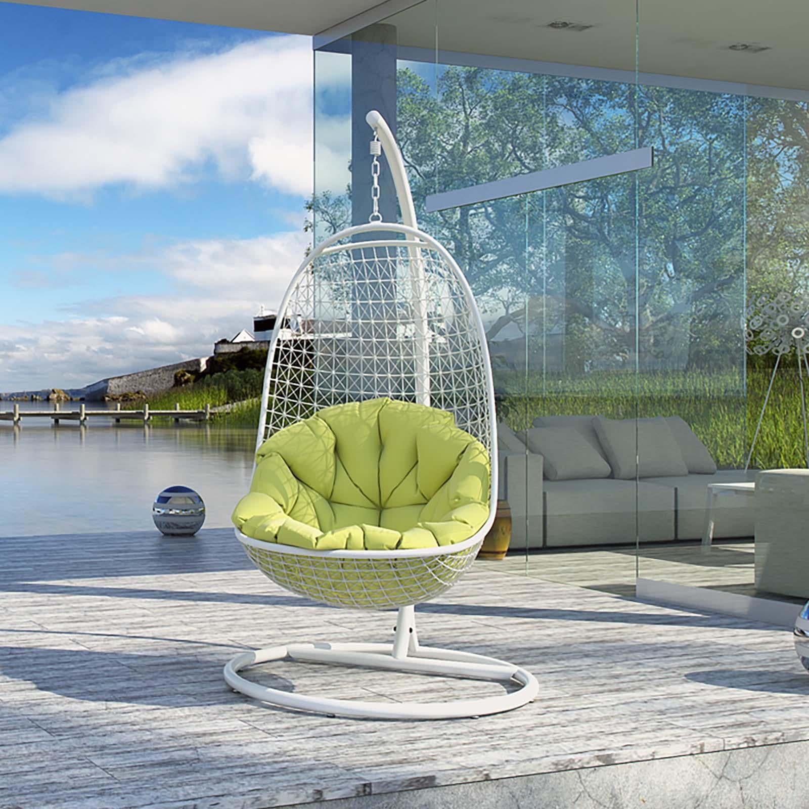 Modway Furniture Modern Encounter Swing Outdoor Patio Fabric Lounge Chair - EEI-738