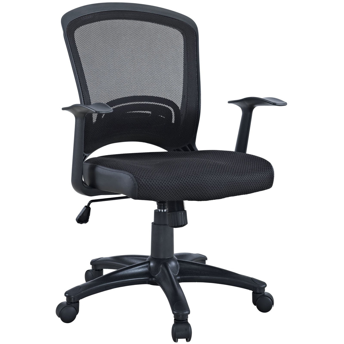Modway Modern Pulse Mesh Adjustable Computer Office Chair EEI-758-BLK-Minimal & Modern