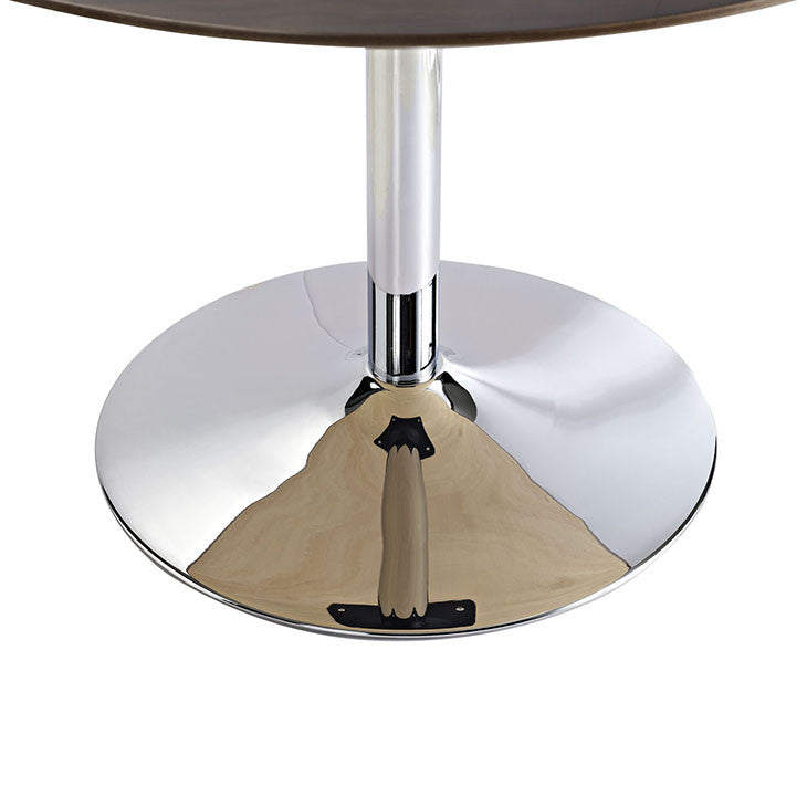Modway Furniture Modern Rostrum Wood Top Dining Table in Walnut EEI-784-Minimal & Modern