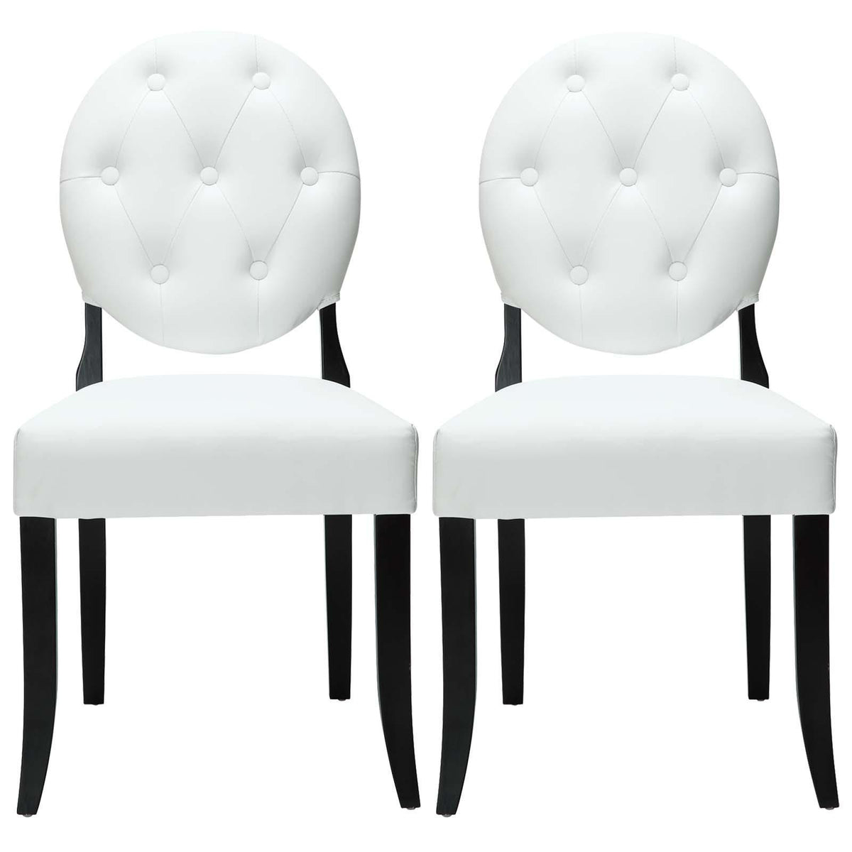 Modway Furniture Modern Button Dining Chairs Set of 2 - EEI-912