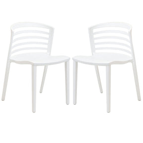 Modway Furniture Modern Curvy Dining Chairs Set of 2 - EEI-935