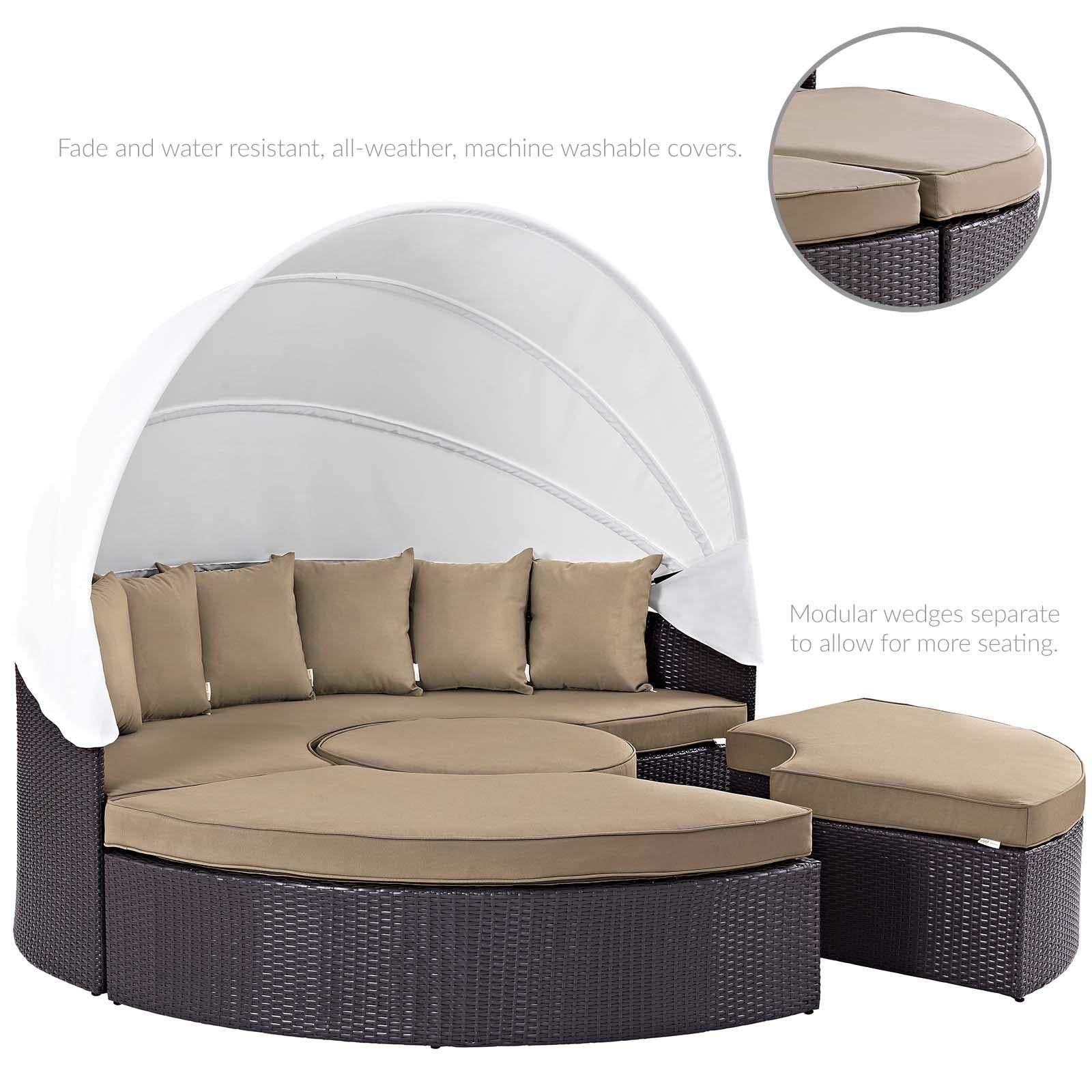 Modway Furniture Modern Quest Canopy Outdoor Patio Daybed - EEI-983