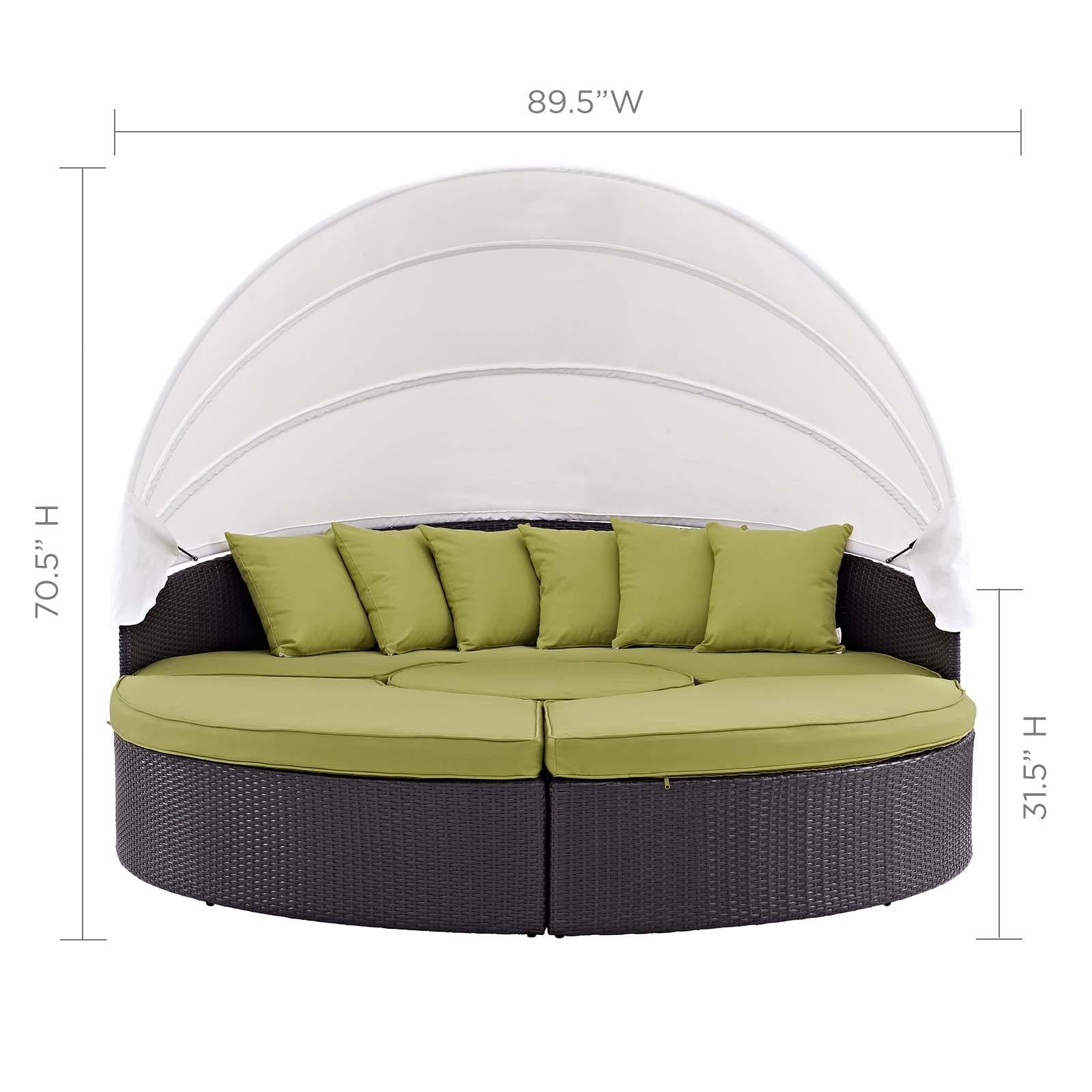 Modway Furniture Modern Quest Canopy Outdoor Patio Daybed - EEI-983
