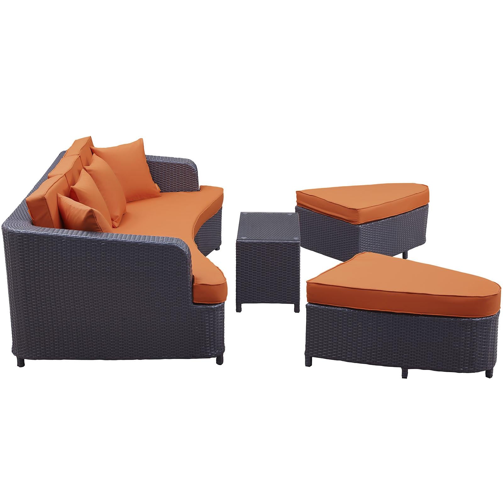 Modway Furniture Modern Monterey 4 Piece Outdoor Patio Sofa Set - EEI-992