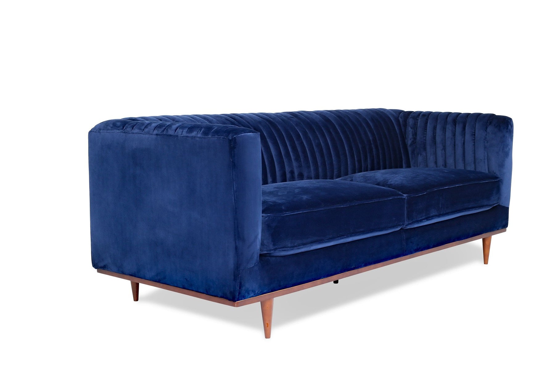 Edloe Finch Laurel Velvet Sofa, Blue Velvet - EF-Z1-3S003