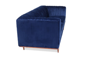 Edloe Finch Laurel Velvet Sofa, Blue Velvet - EF-Z1-3S003