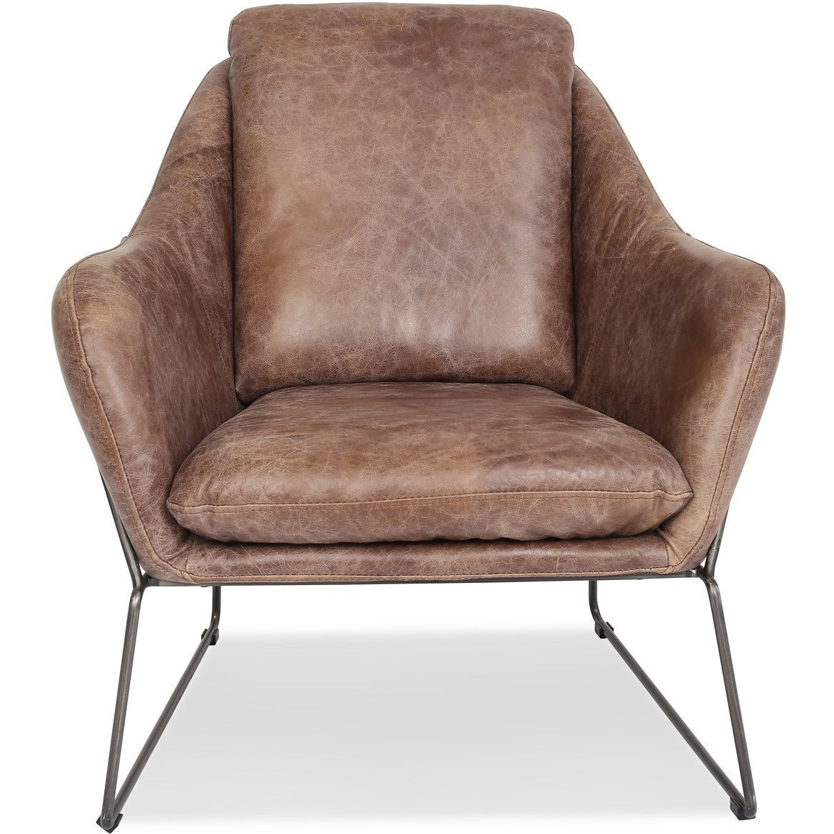 Edloe Finch Lionel Leather Accent Chair