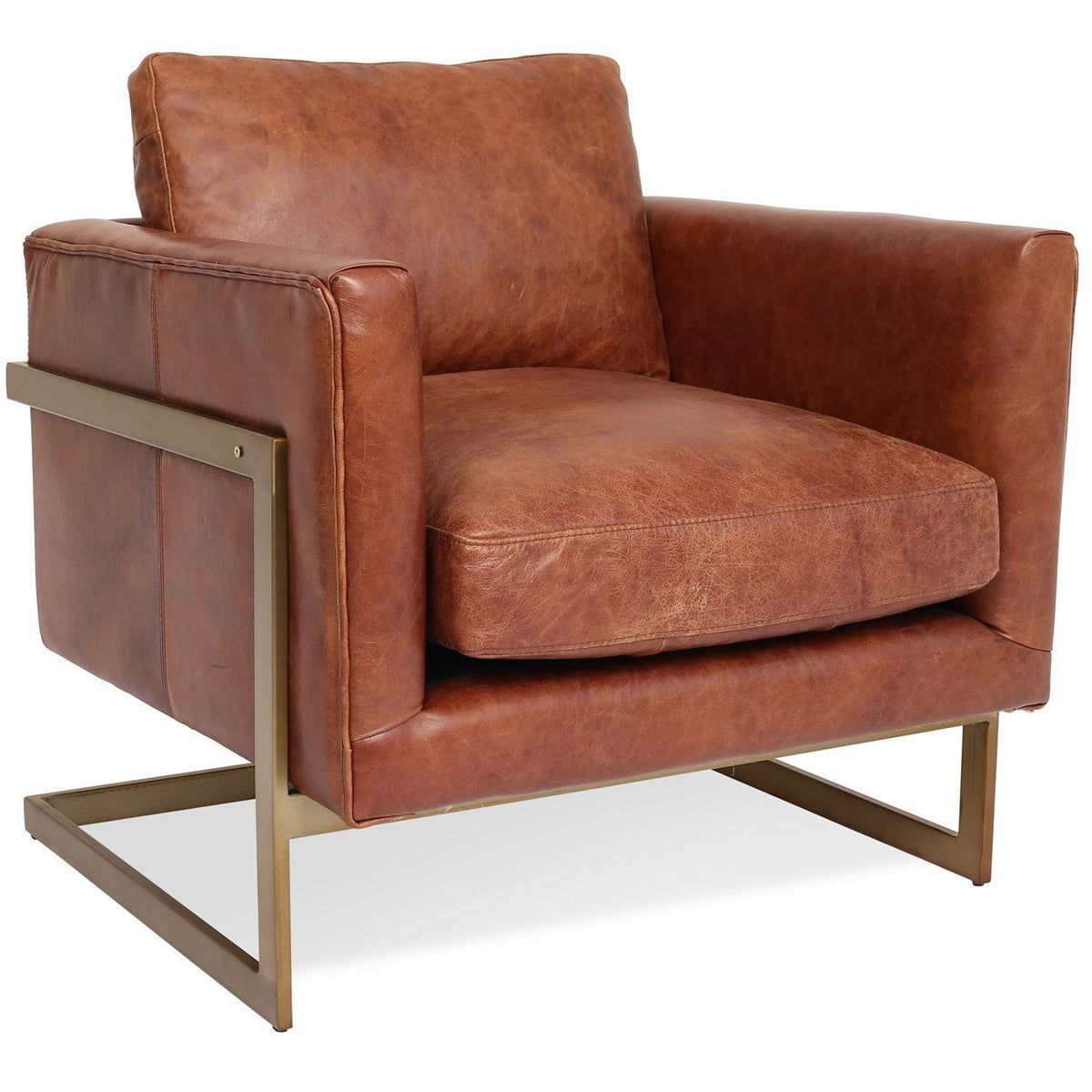 Edloe Finch London Leather Accent Chair