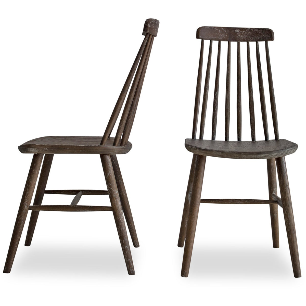 Edloe Finch Boxwood Farmhouse Dining Chairs, Set of 2