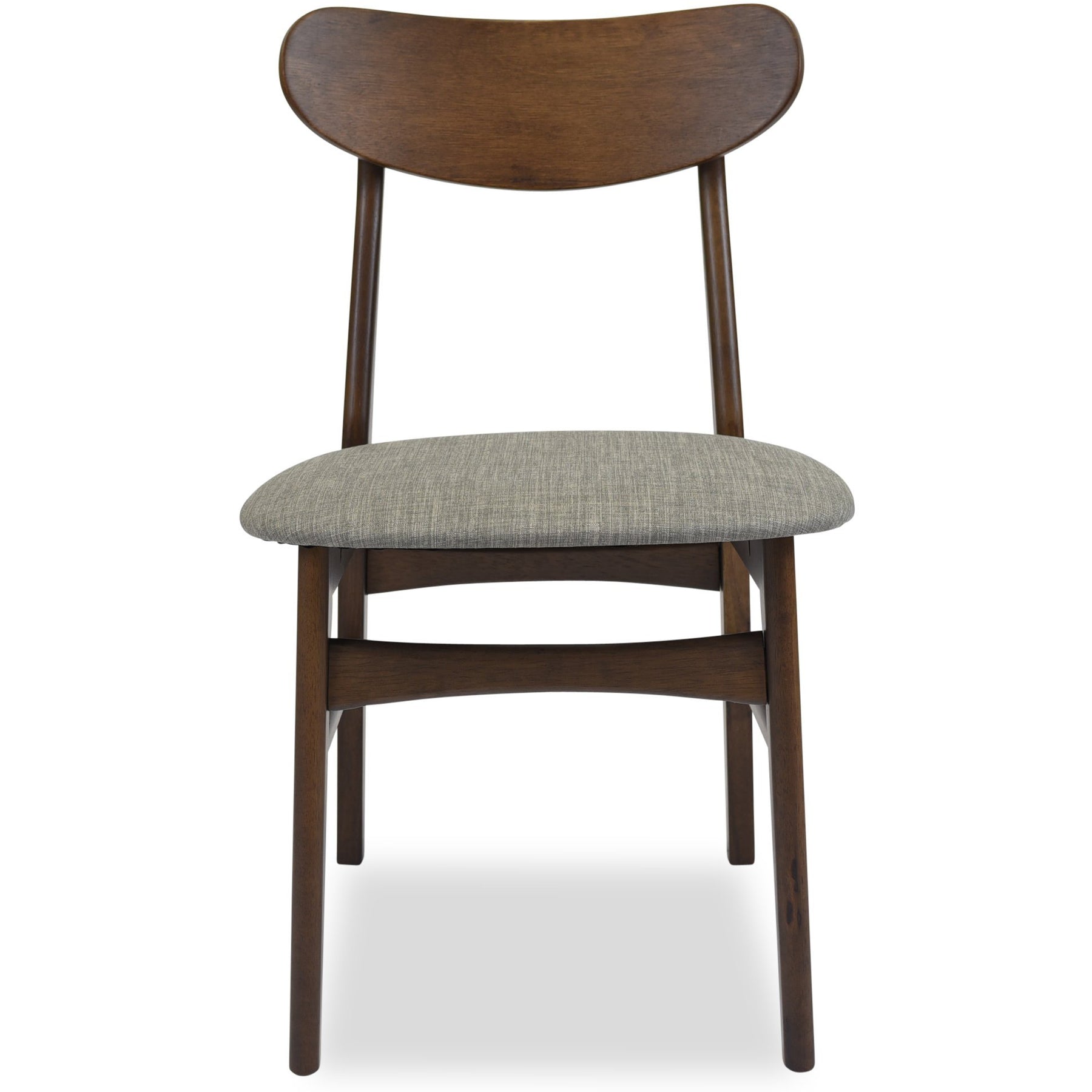 Edloe Finch Gramercy Mid-Century Modern Dining Chair in Light Grey, Set of 2