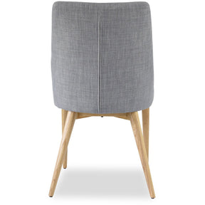 Edloe Finch Jessica Contemporary Dining Chair in Light Grey, Set of 2