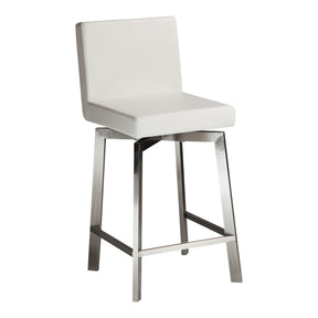 Moe's Home Collection Giro Swivel Counter Stool White - EH-1039-18