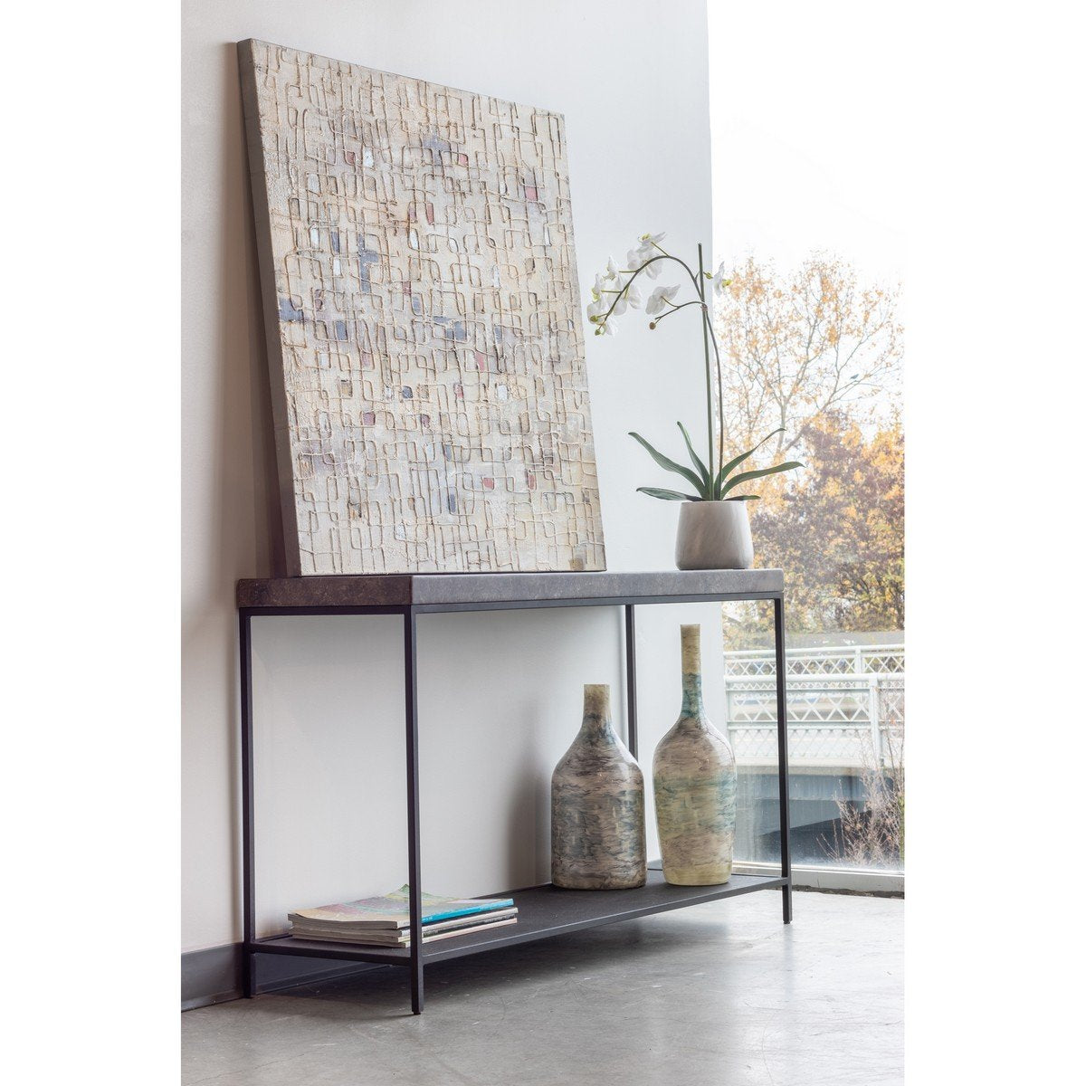 Moe's Home Collection Makrana Marble Console Table - EI-1045-15 - Moe's Home Collection - Console Tables - Minimal And Modern - 1