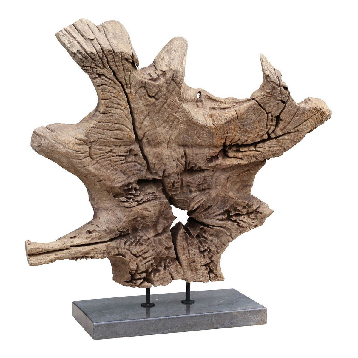 Moe's Home Collection Dax Natural Teak Sculpture - EI-1049-24