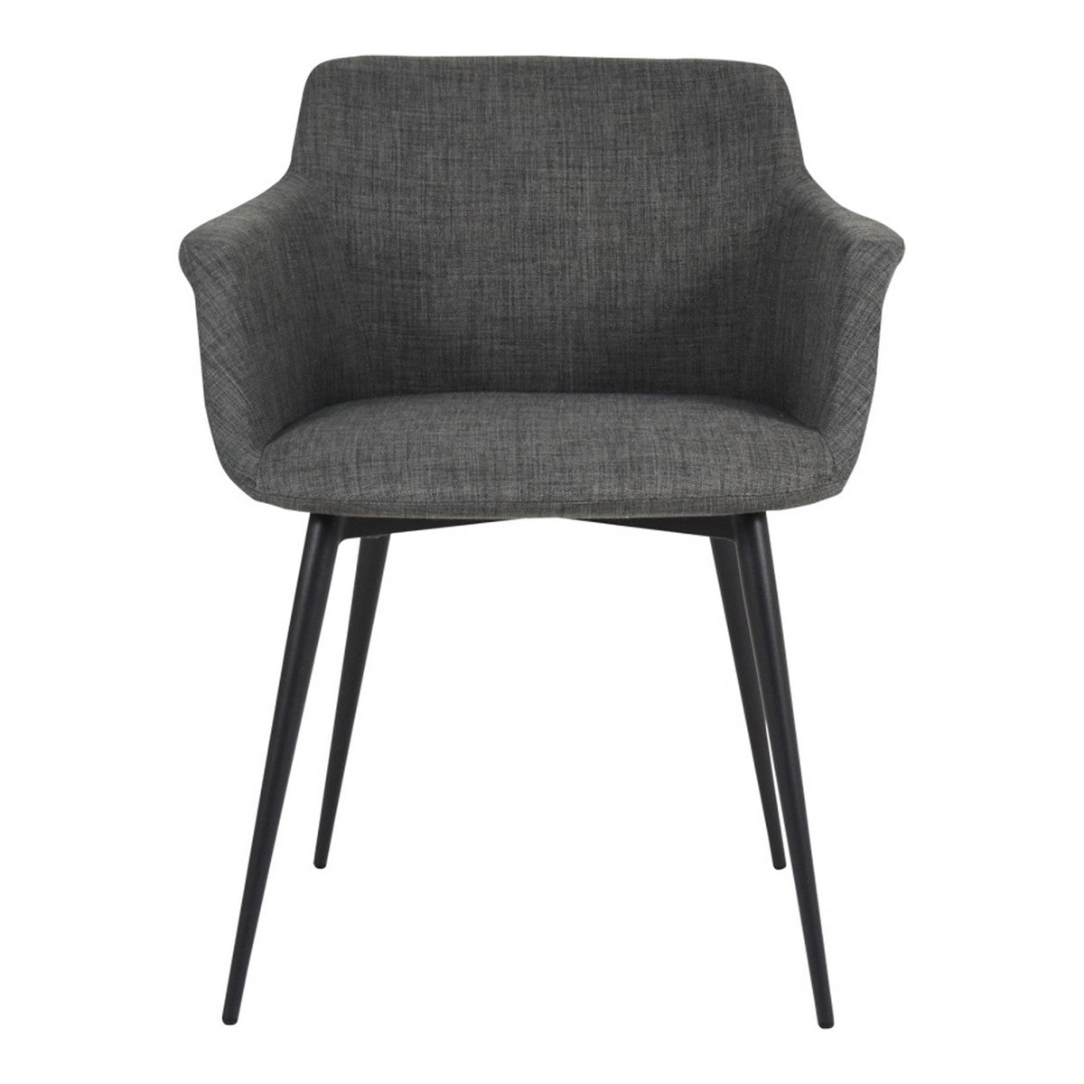 Moe's Home Collection Ronda Arm Chair Grey-Set of Two - EJ-1016-25 - Moe's Home Collection - Dining Chairs - Minimal And Modern - 1