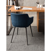 Moe's Home Collection Ronda Arm Chair Blue-Set of Two - EJ-1016-26 - Moe's Home Collection - Dining Chairs - Minimal And Modern - 1