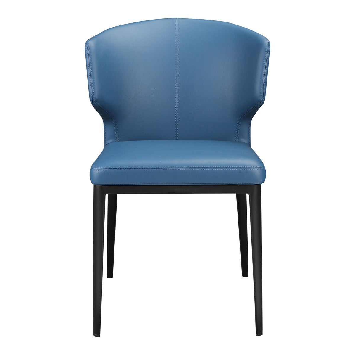 Moe's Home Collection Delaney Side Chair Steel Blue-Set of Two - EJ-1018-28 - Moe's Home Collection - Dining Chairs - Minimal And Modern - 1