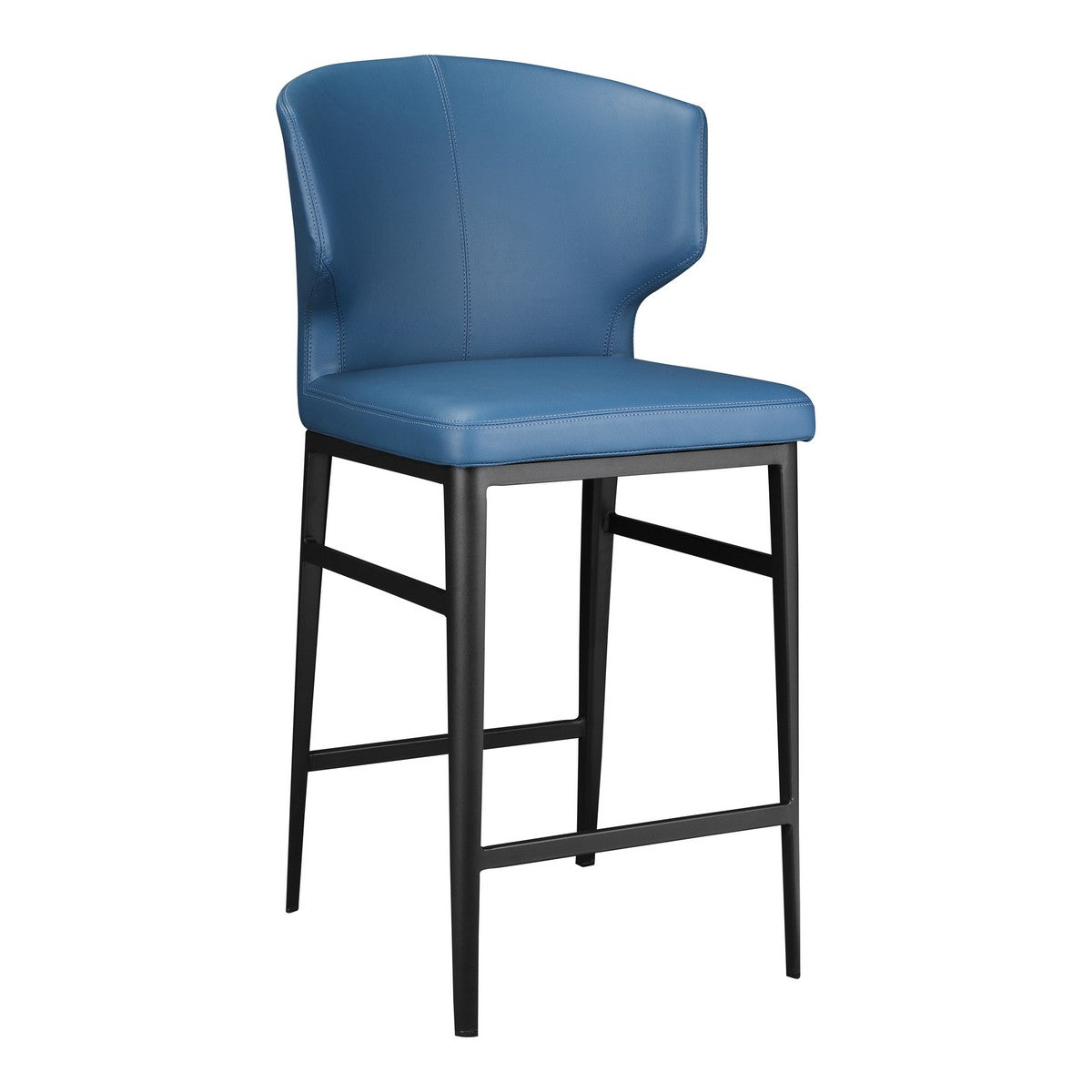 Moe's Home Collection Delaney Counter Stool Steel Blue - EJ-1022-28