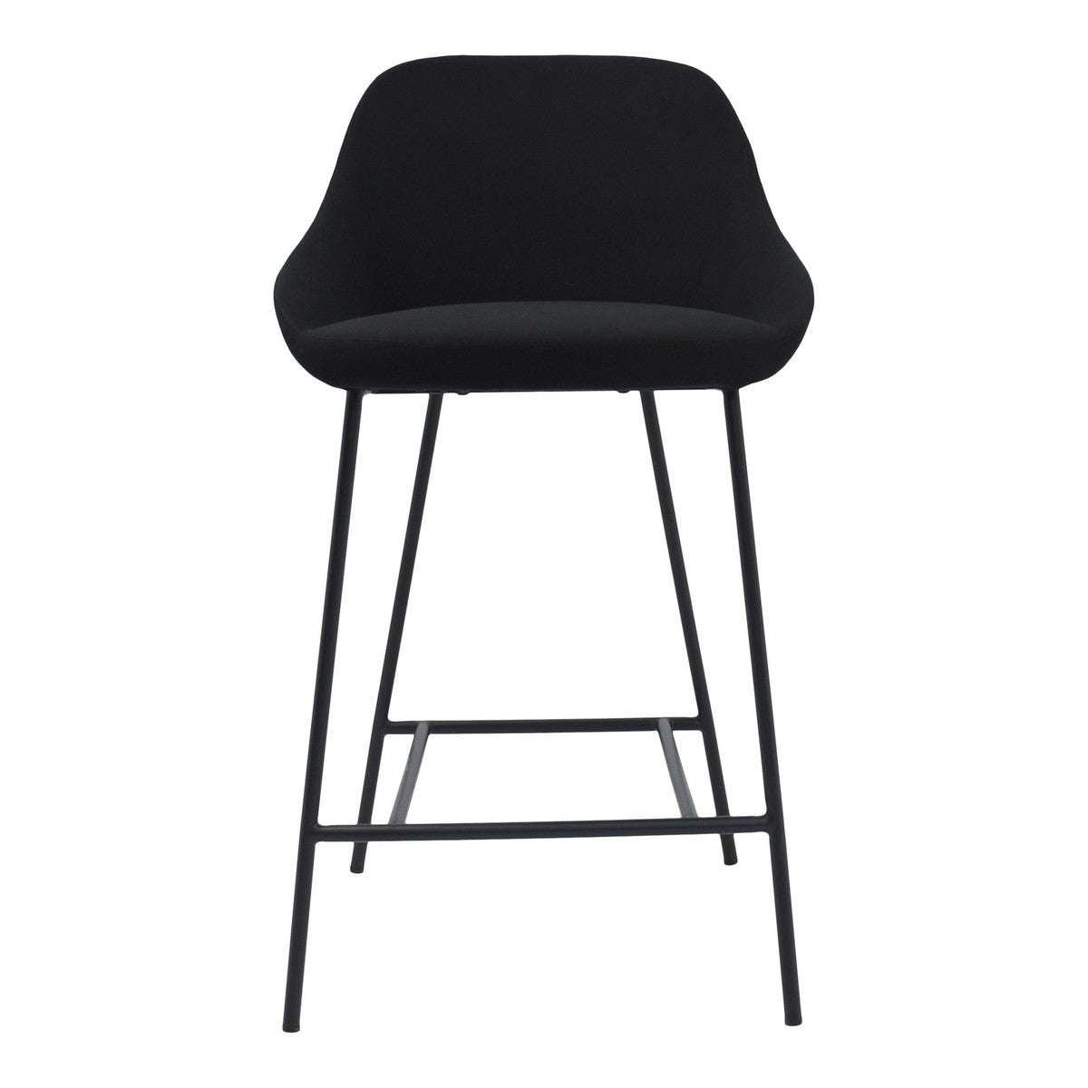Moe's Home Collection Shelby Counter Stool Black - EJ-1038-02 - Moe's Home Collection - Counter Stools - Minimal And Modern - 1