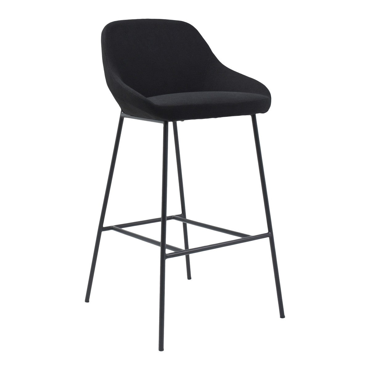 Moe's Home Collection Shelby Barstool Black - EJ-1039-02