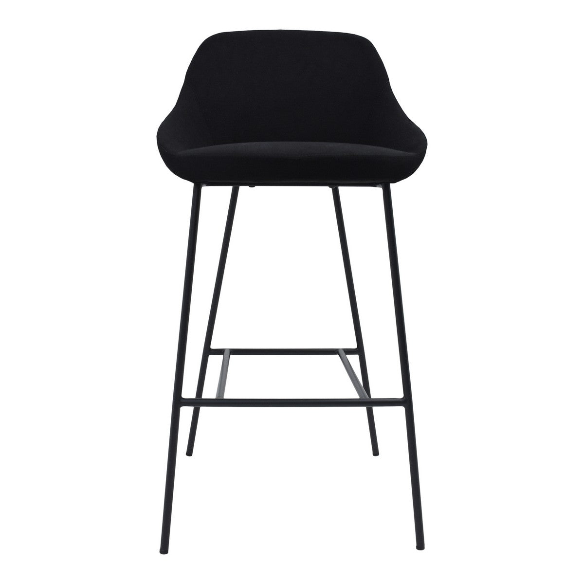 Moe's Home Collection Shelby Barstool Black - EJ-1039-02 - Moe's Home Collection - Bar Stools - Minimal And Modern - 1