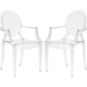 Lanna Furniture Nimmana Arm Chair (Set of 2)-Minimal & Modern
